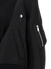 Sacai Nylon Insert Cardigan Black, view 4