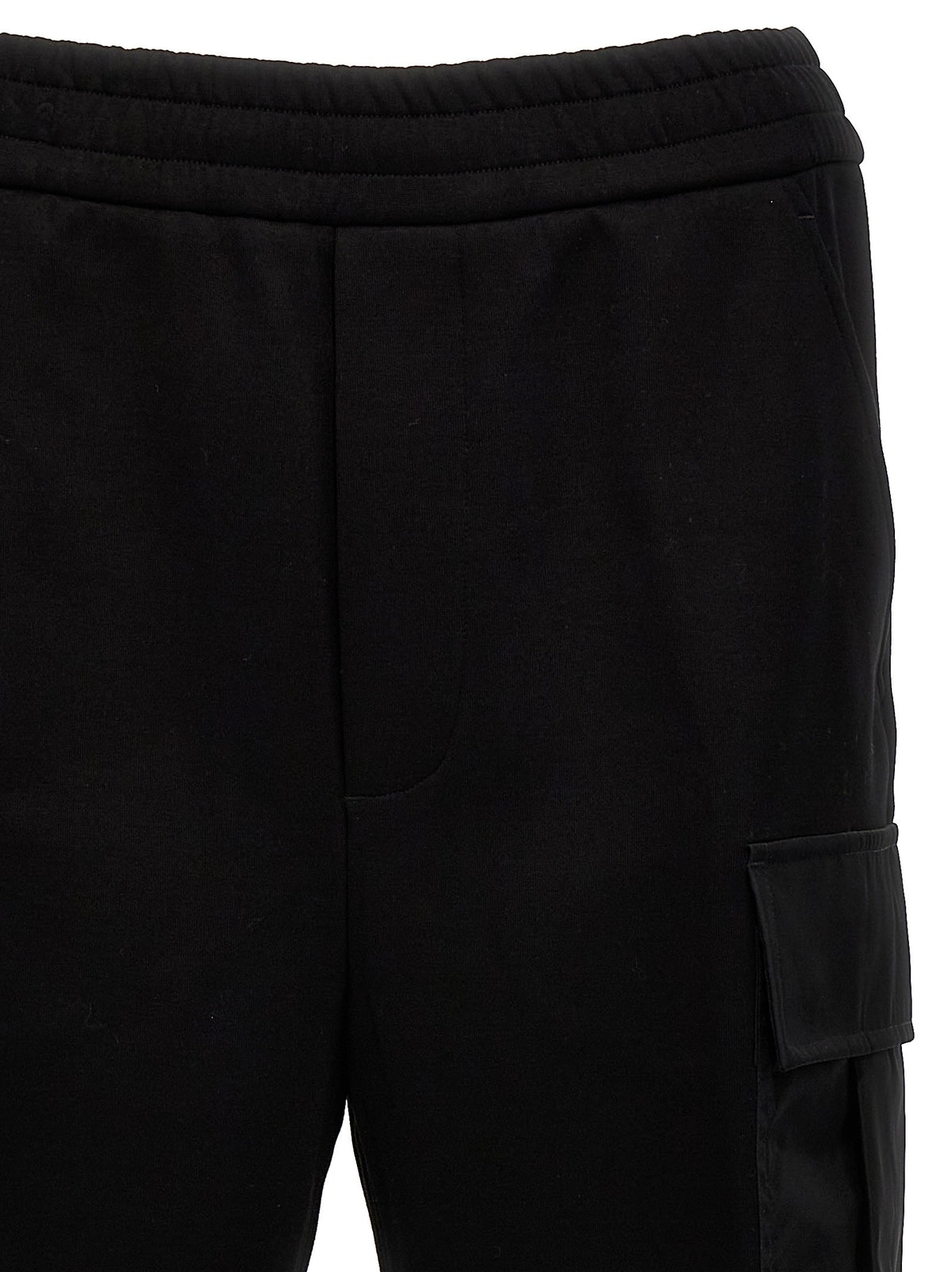 PRADA Nylon Insert Cargo Joggers Black