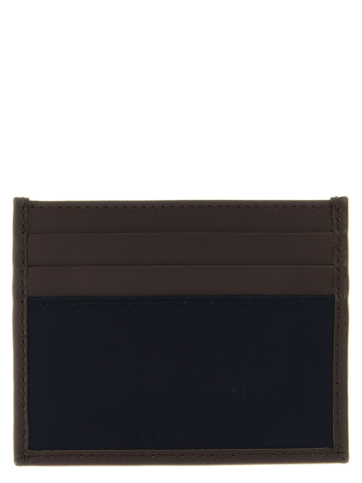 PRADA Nylon Leather Cardholder Blue