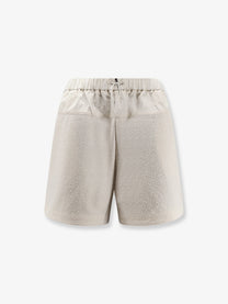 Moncler Women's Bouclé Shorts White