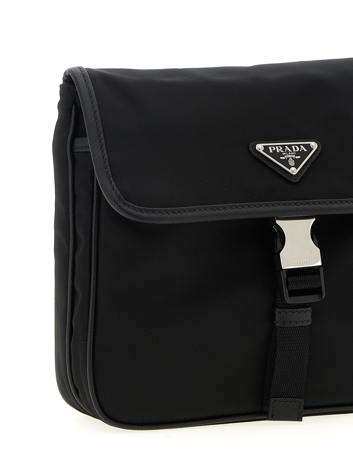 PRADA Nylon Shoulder Strap Black
