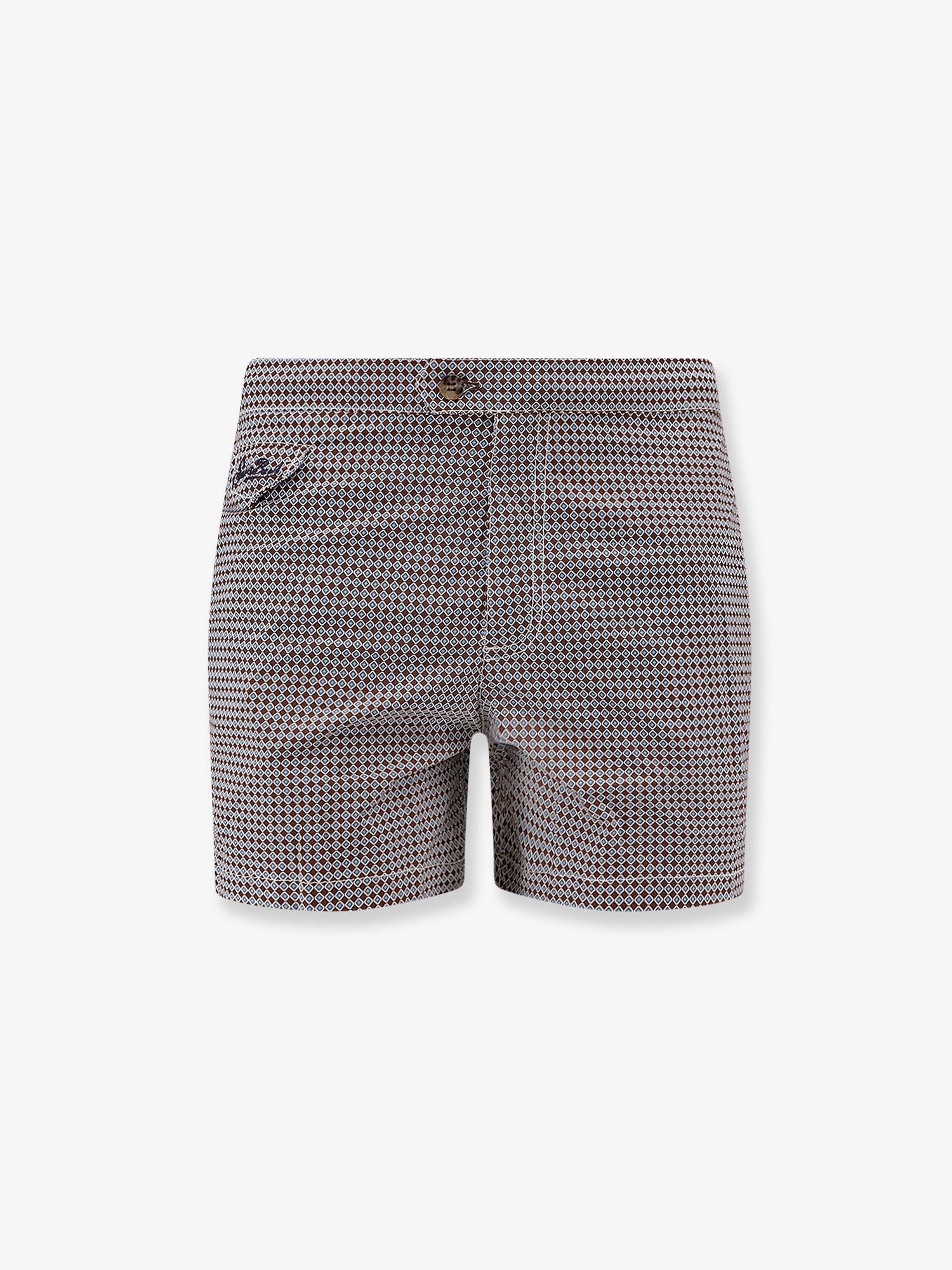 Mc2 Saint Barth Men's Nylon Swim Shorts Brown
