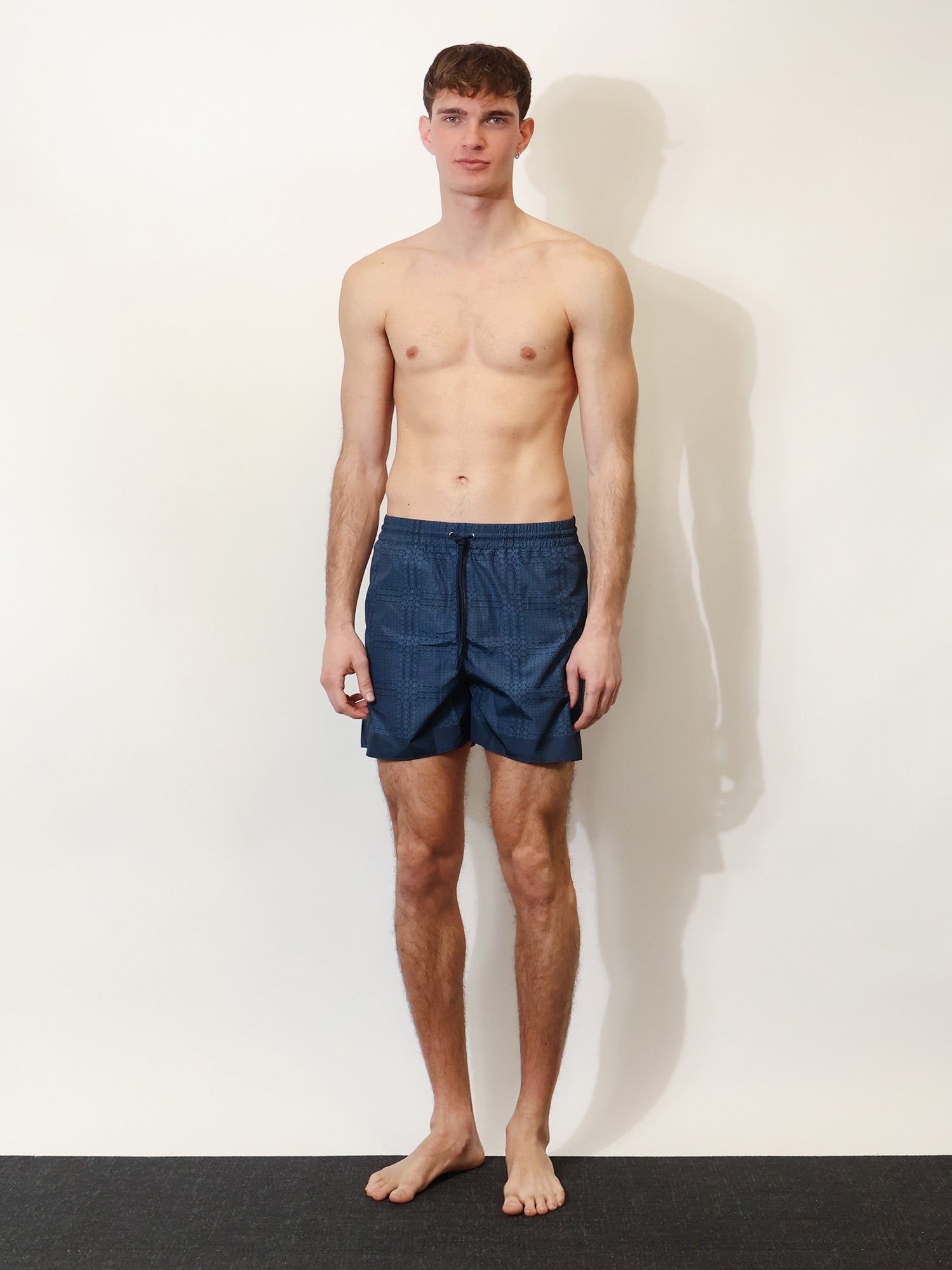 Gucci Men's Gucci Incrocio GG Swimsuit Blue