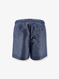 Gucci Men's Gucci Incrocio GG Swimsuit Blue
