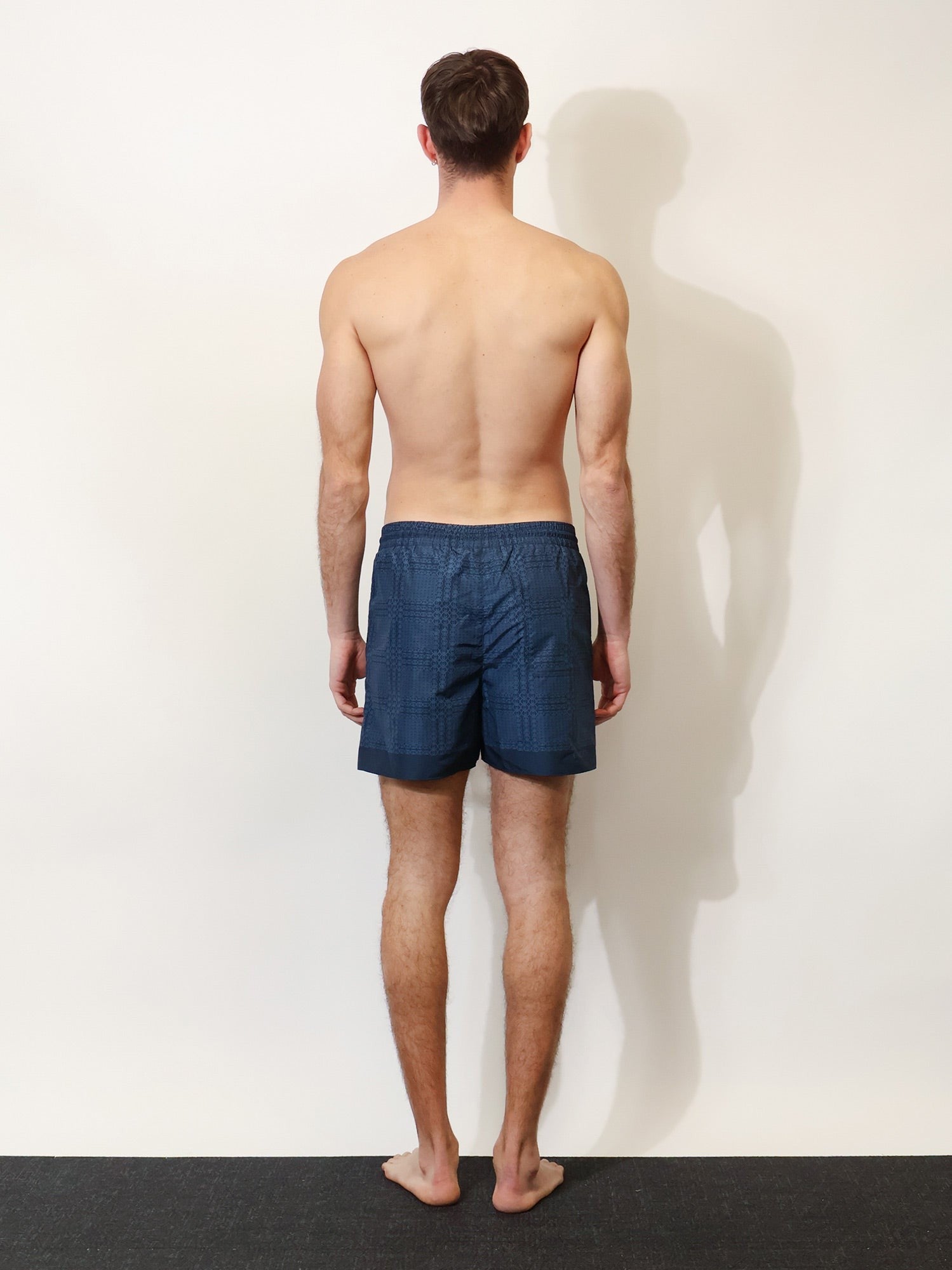 Gucci Men's Gucci Incrocio GG Swimsuit Blue