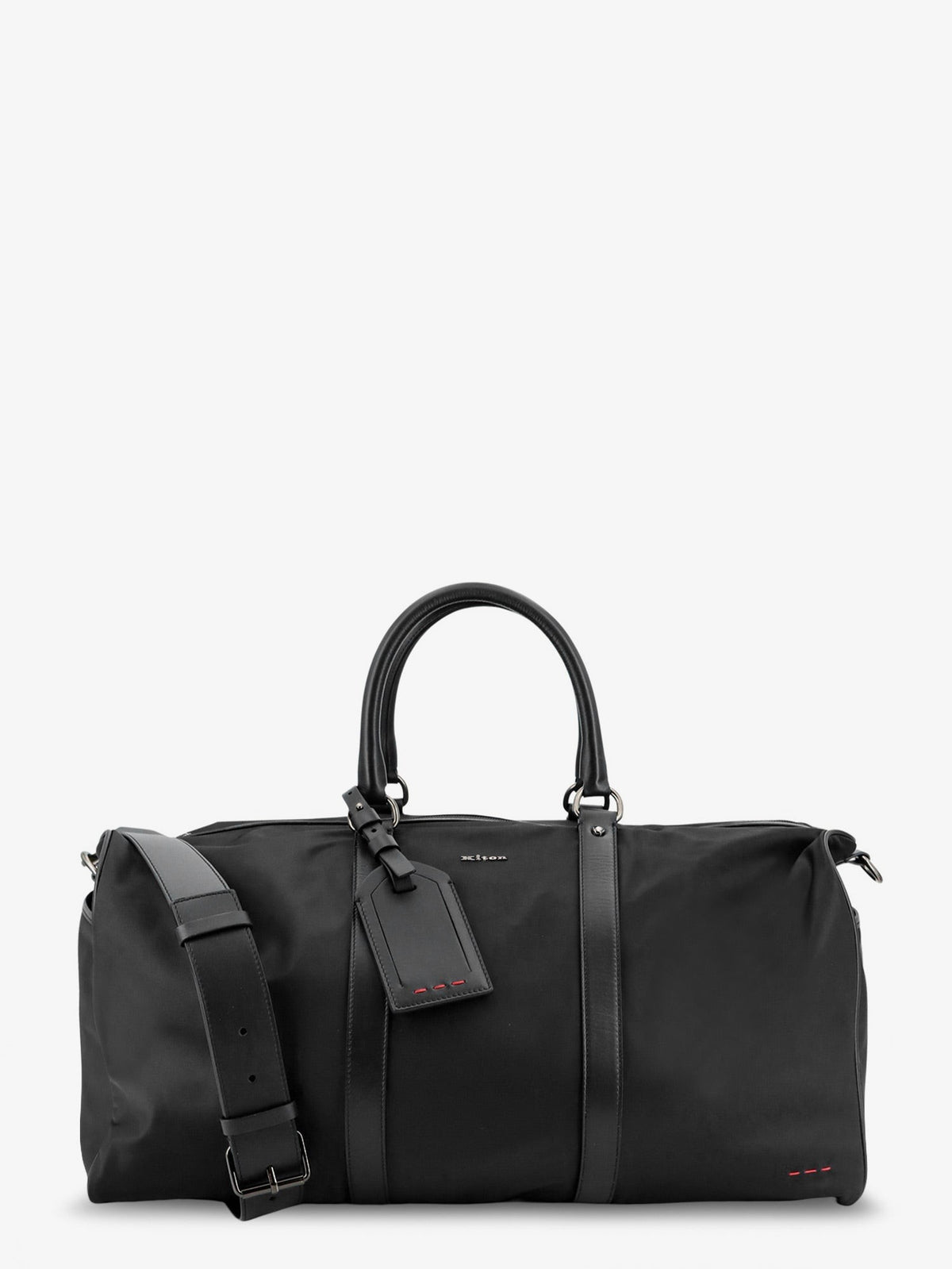 Kiton Men's Nylon Travel Bag Black