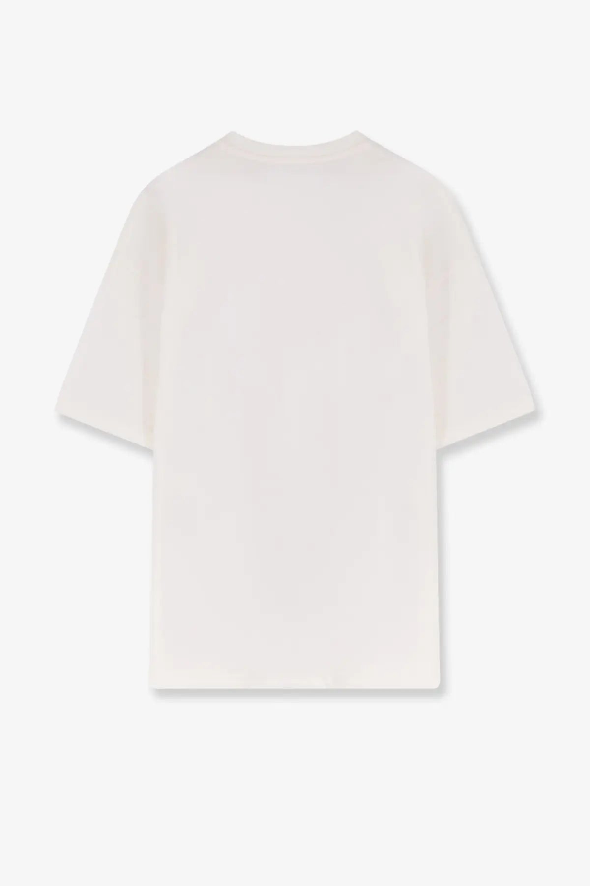 Oamc Peacemaker men’s off-white cotton t-shirt with a relaxed fit and short sleeves