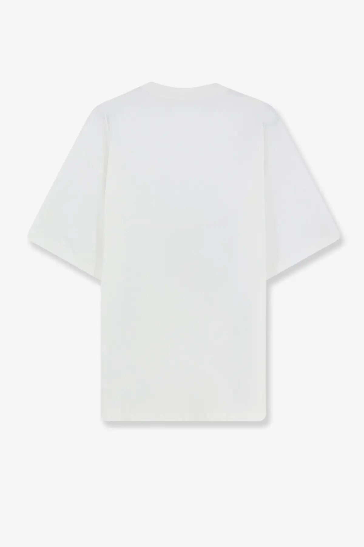 Oamc Peacemaker men’s white oversized cotton t-shirt with relaxed fit and short sleeves