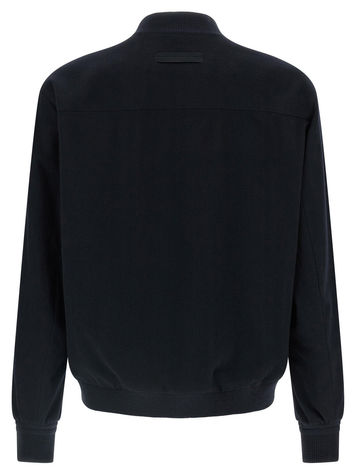 Zegna Oasis Cashmere Bomber Jacket Blue