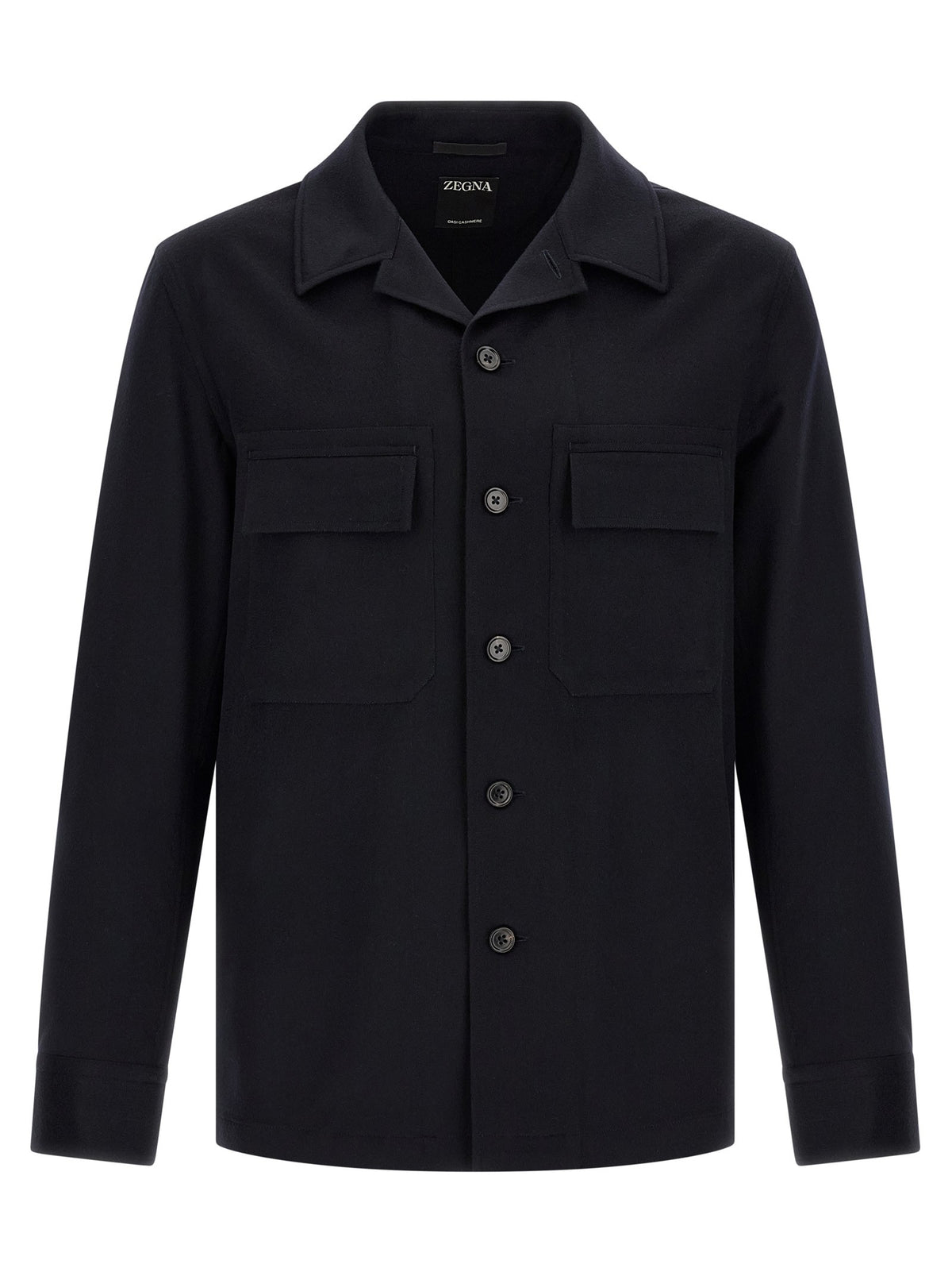 Zegna Oasis Cashmere Overshirt Blue