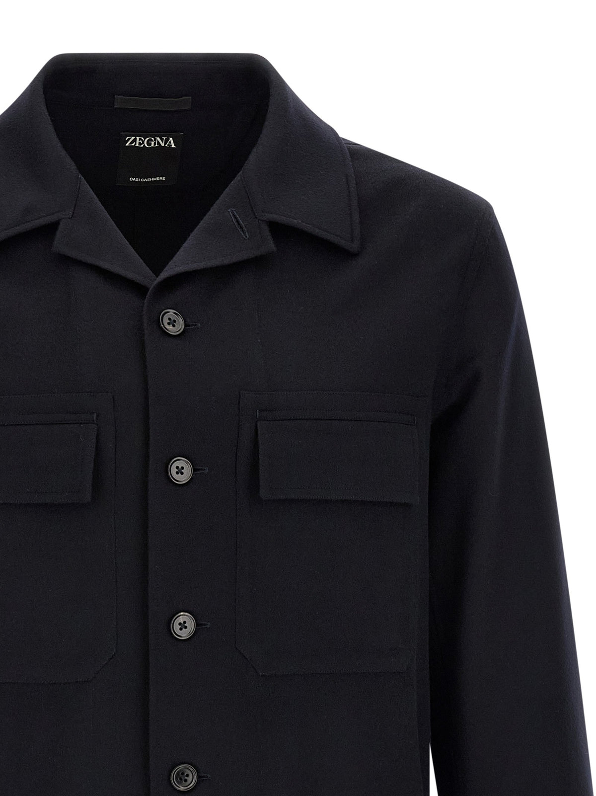 Zegna Oasis Cashmere Overshirt Blue