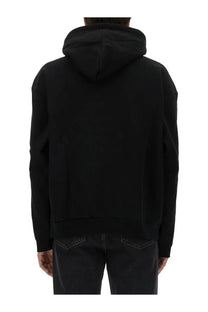 Obey men’s icon hoodie black with relaxed fit and ribbed cuffs made from comfortable fabric