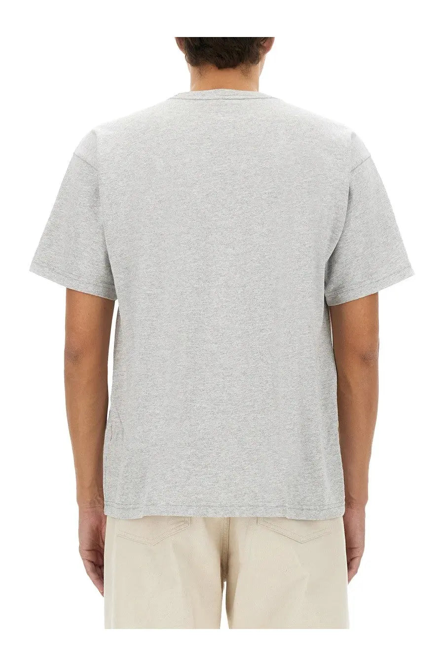 Obey men’s heather gray short-sleeved t-shirt with classic crew neck made of soft comfortable fabric