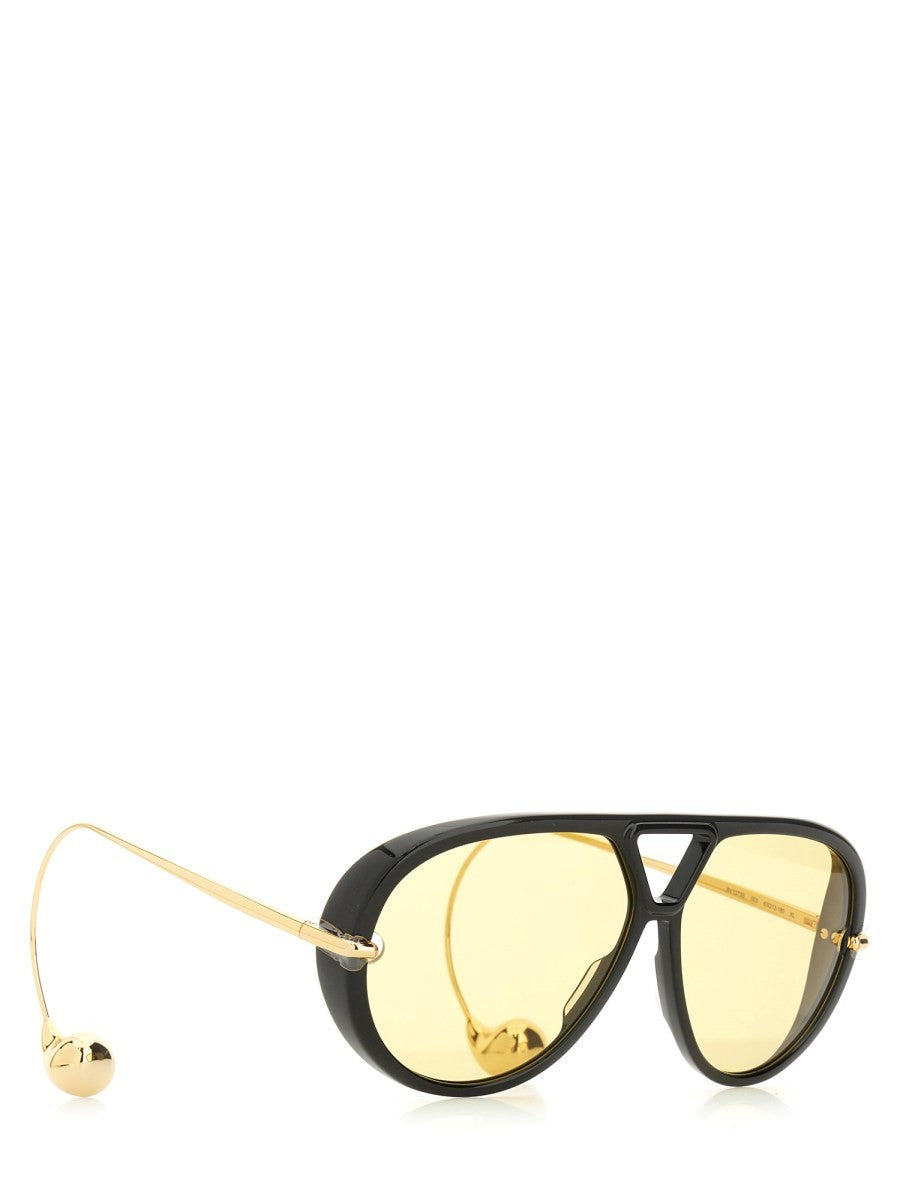 Bottega Veneta Women's Occhiale DA Sole Aviator Drop Black