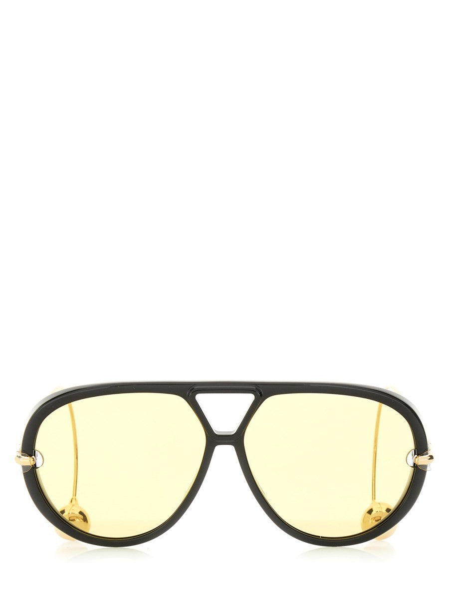 Bottega Veneta Women's Occhiale DA Sole Aviator Drop Black