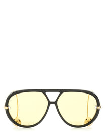 Bottega Veneta Women's Occhiale DA Sole Aviator Drop Black