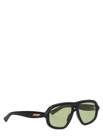 Bottega Veneta Women's Occhiale Da Sole Aviator Sophia Ribbon Green