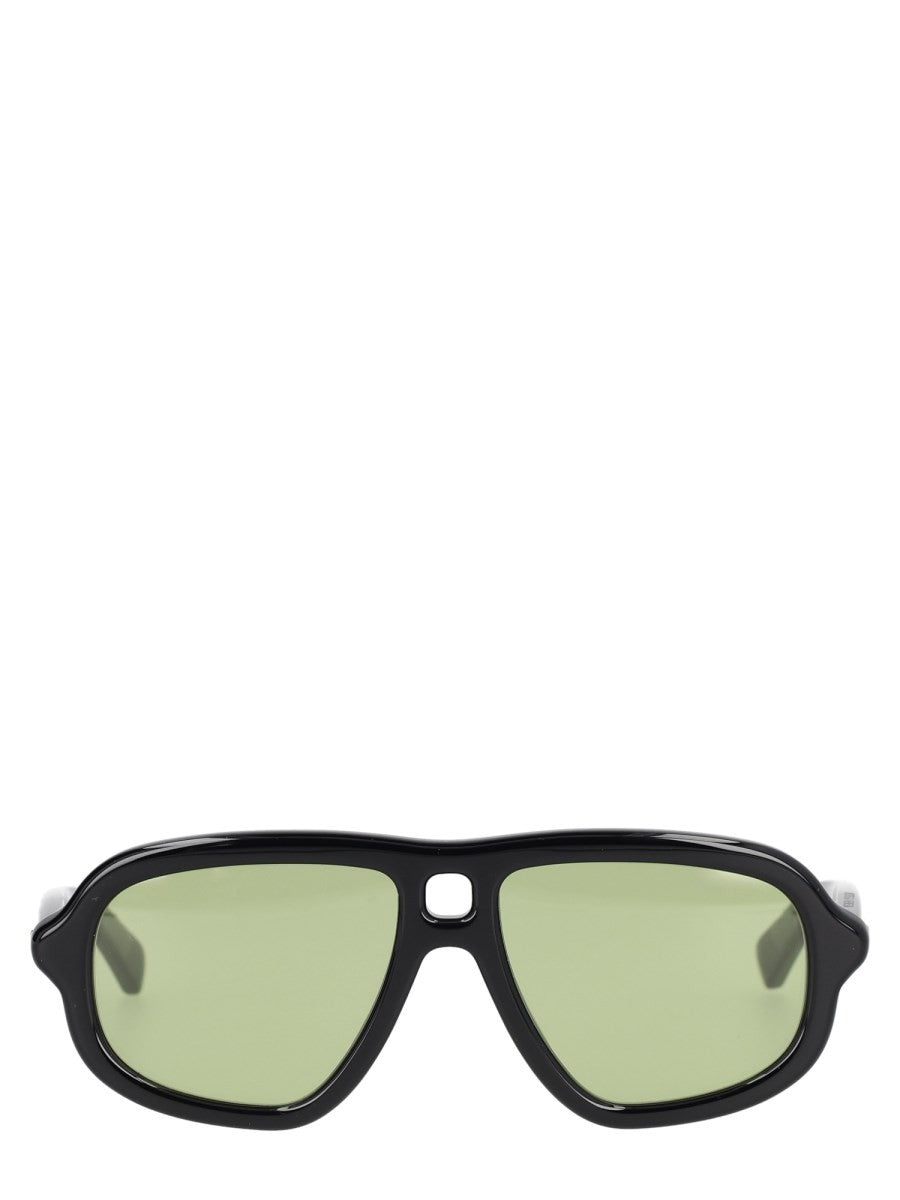 Bottega Veneta Women's Occhiale Da Sole Aviator Sophia Ribbon Green
