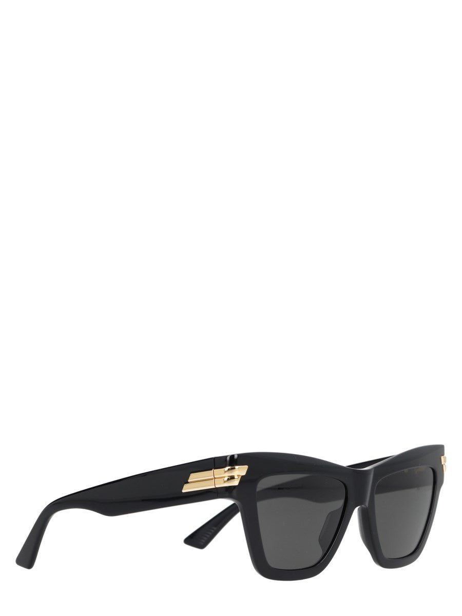 Bottega Veneta Women's Occhiale Da Sole Cat Eye Mitre Black