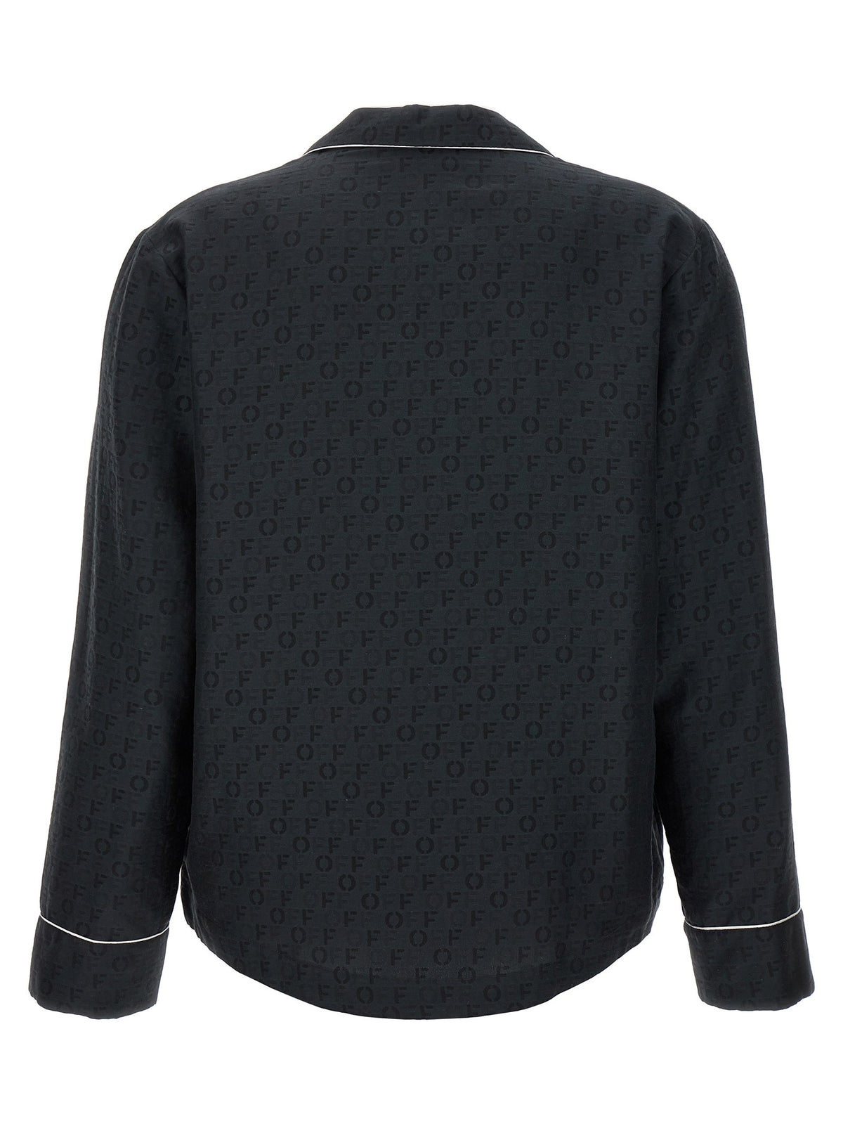Off-White Off Jaquard Pajama Shirt Black
