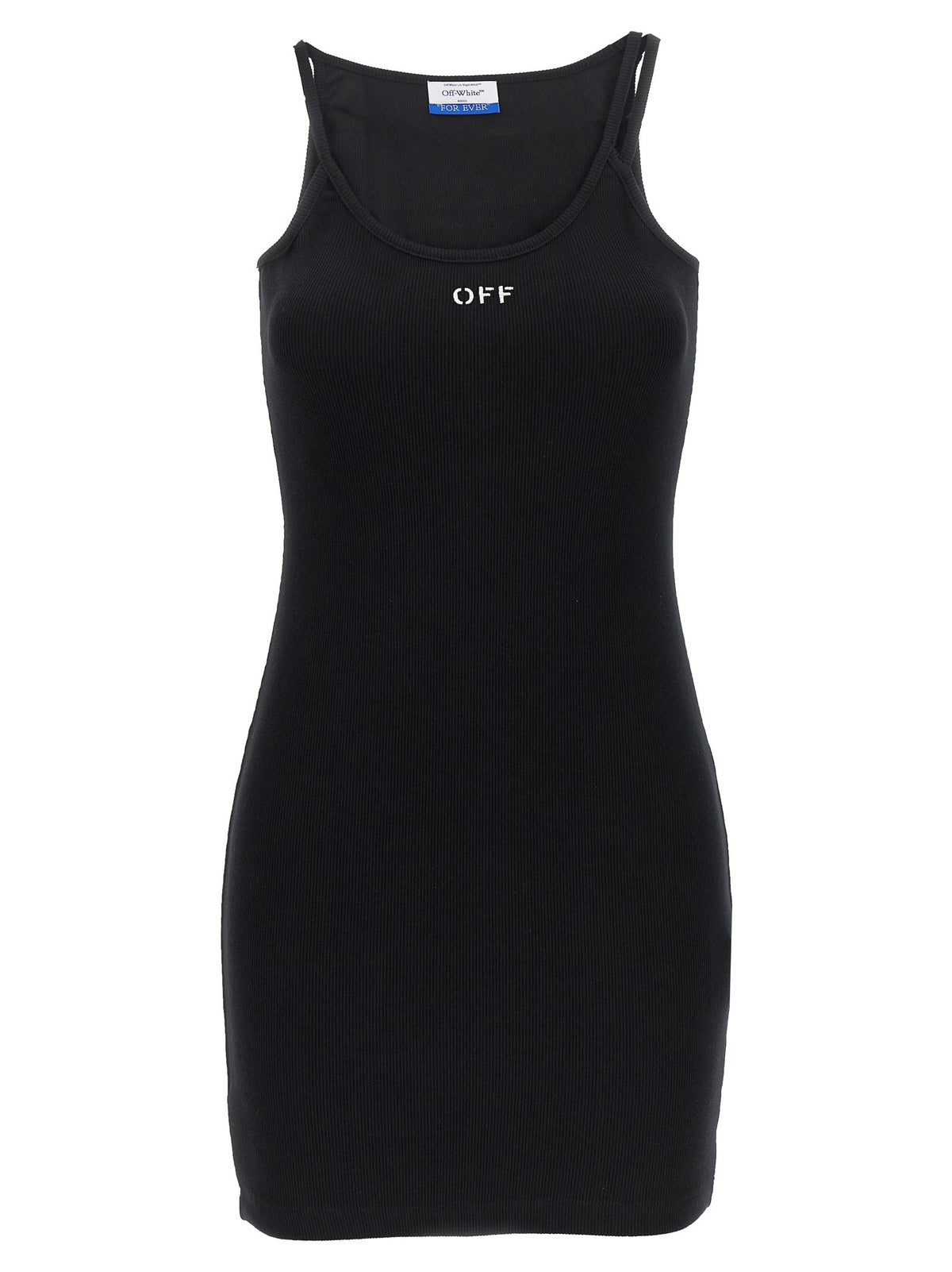 Off-White Off Stamp Dress Black