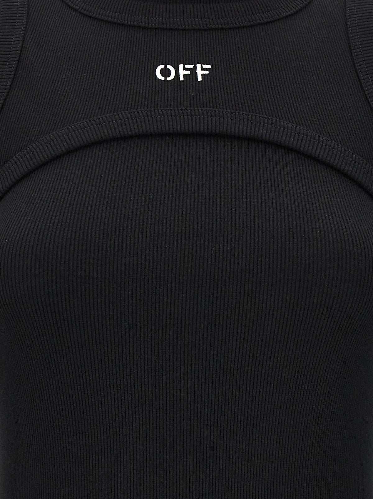 Off-White Off Stamp Dress Black