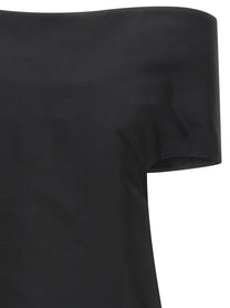 Jil Sander Off the Shoulder Dress Black