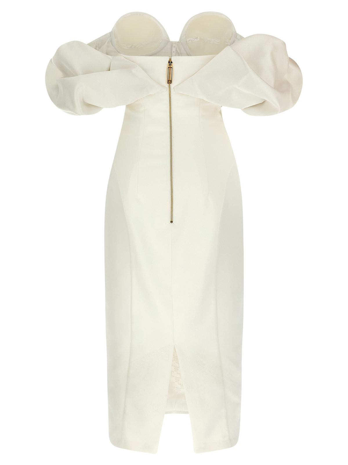 Elisabetta Franchi Off the Shoulder Dress White, view 2