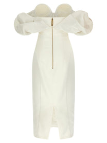 Elisabetta Franchi Off the Shoulder Dress White, view 2