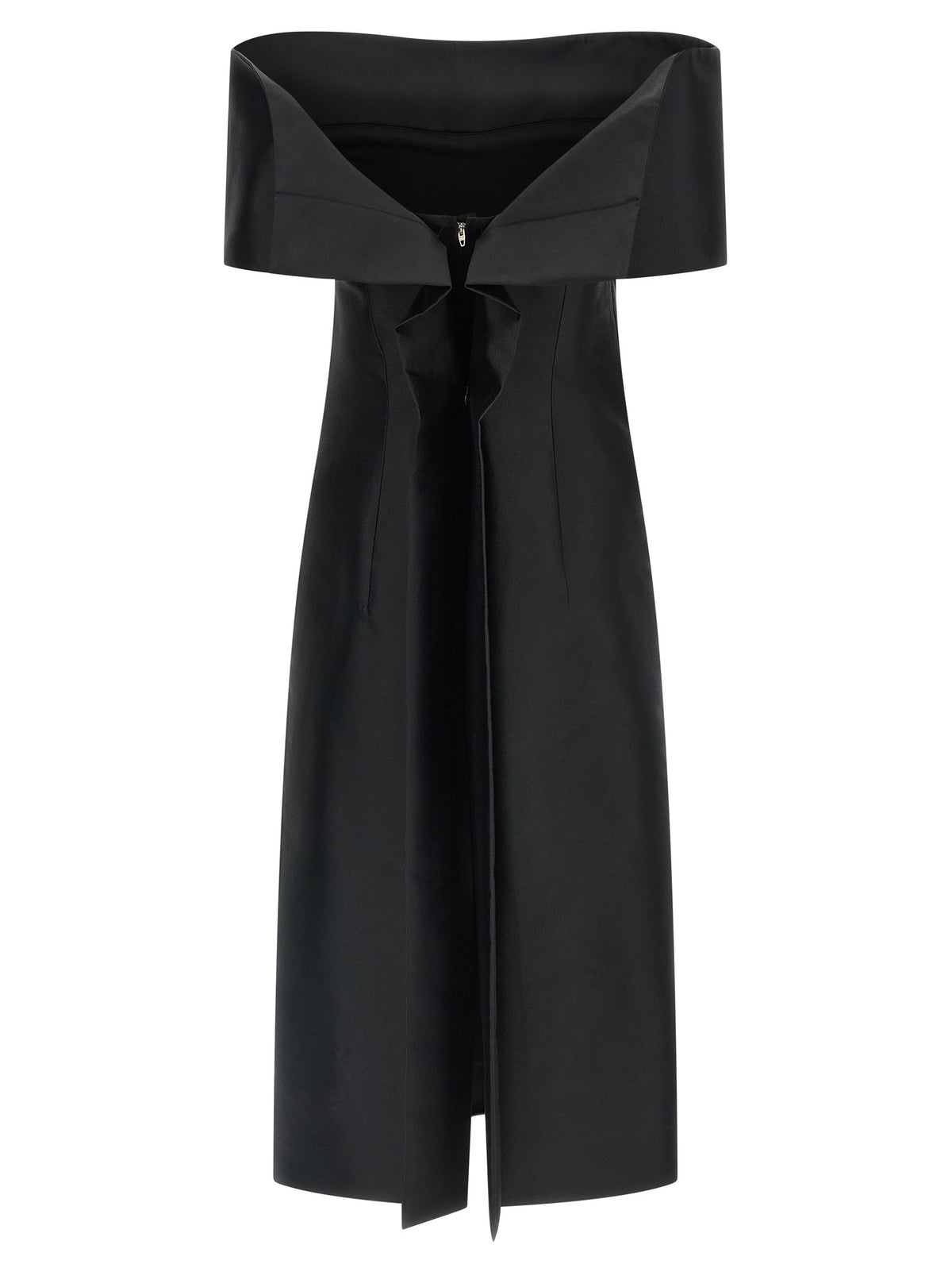Jil Sander Off the Shoulder Dress Black
