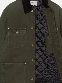 Carhartt Wip Men's OG Chore Coat Padded Jacket in Organic Cotton Black