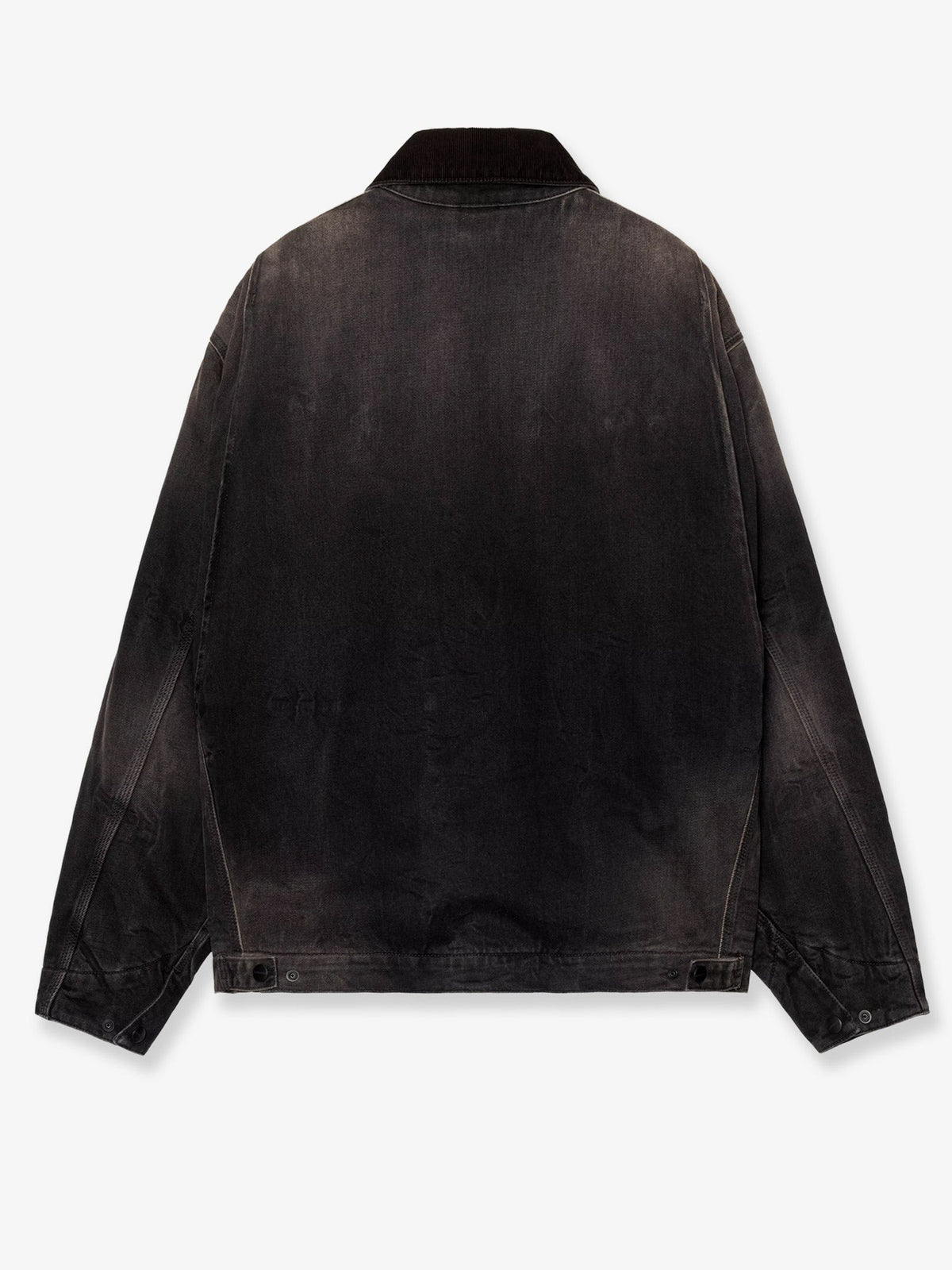 Carhartt Wip Men's OG Detroit Washed Out Denim Jacket Black