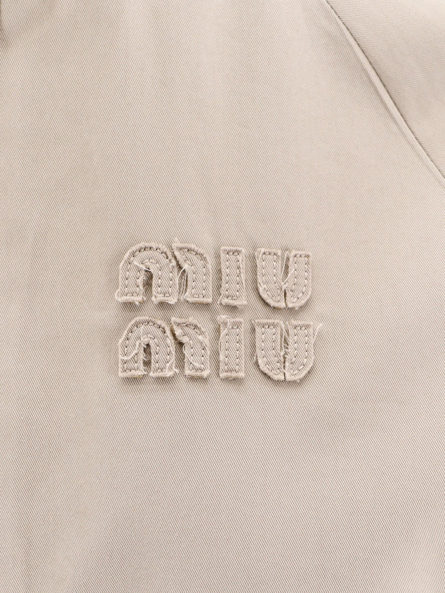 Miu Miu Women's Bomber Twill Old Grey