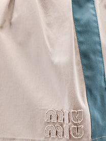 Miu Miu Women's Old Twill Skirt Grey