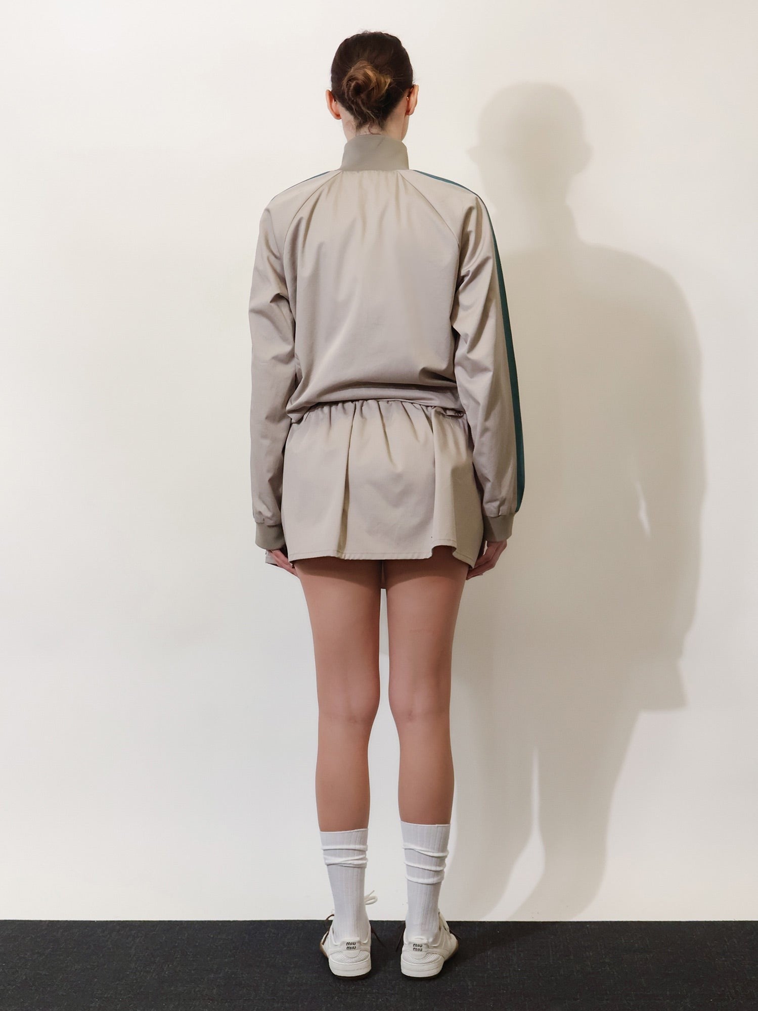 Miu Miu Women's Old Twill Skirt Grey