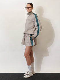 Miu Miu Women's Old Twill Skirt Grey