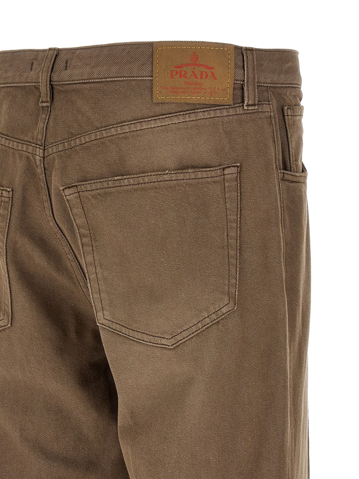 PRADA Old Wash Jeans Brown