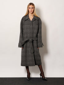 Balenciaga Women's One Layer Coat Black