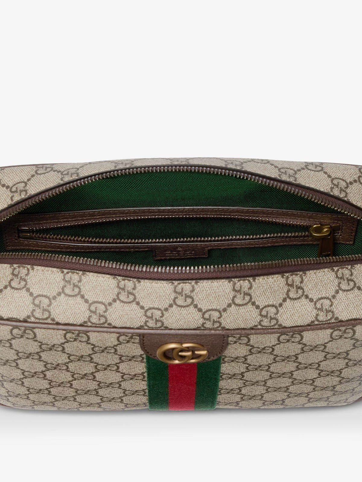 Gucci Men's Ophidia GG Supreme Fabric Shoulder Bag Beige