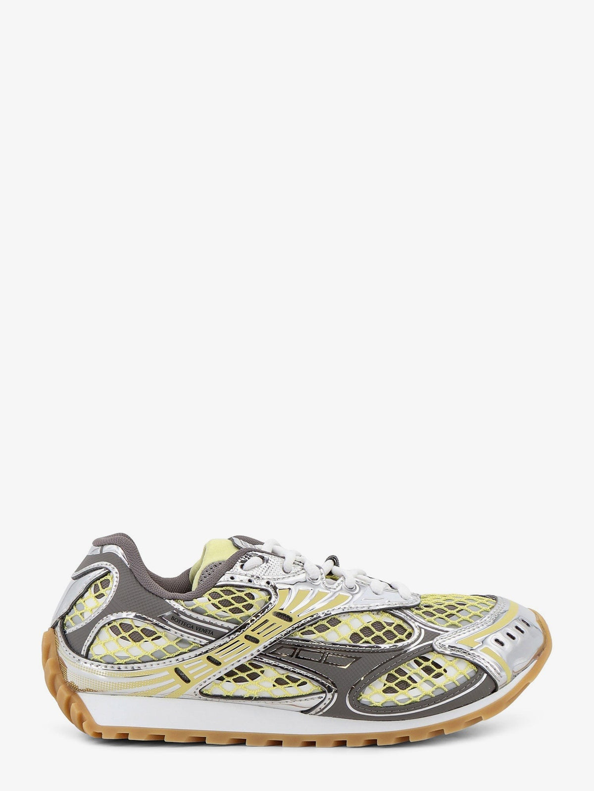Bottega Veneta Women's Orbit Mesh and Leather Sneakers Multicolor