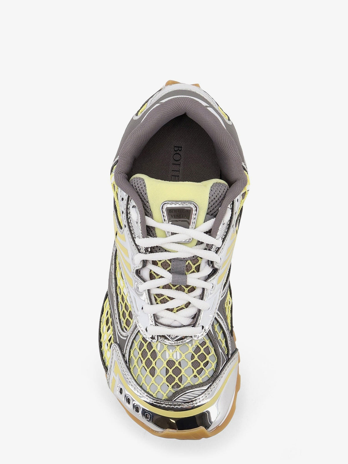 Bottega Veneta Women's Orbit Mesh and Leather Sneakers Multicolor