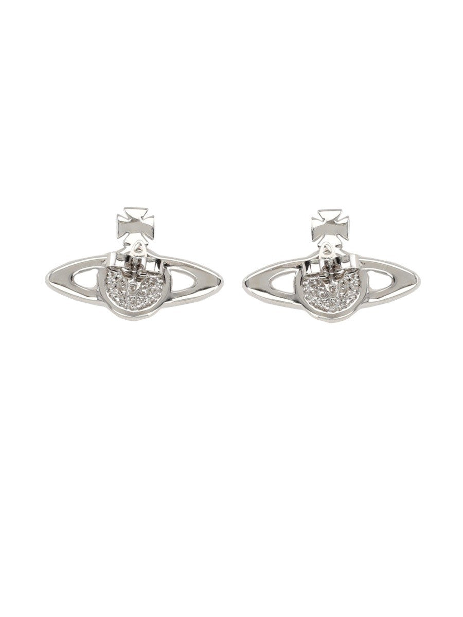 Vivienne Westwood Women's Orecchini Mini Bas Relief Silver