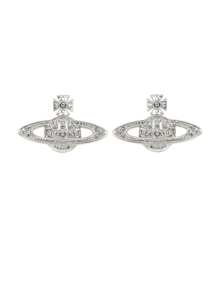 Vivienne Westwood Women's Orecchini Mini Bas Relief Silver