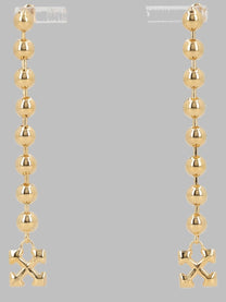 Off-White Women's Orecchini Pendenti Arrow Ball Gold