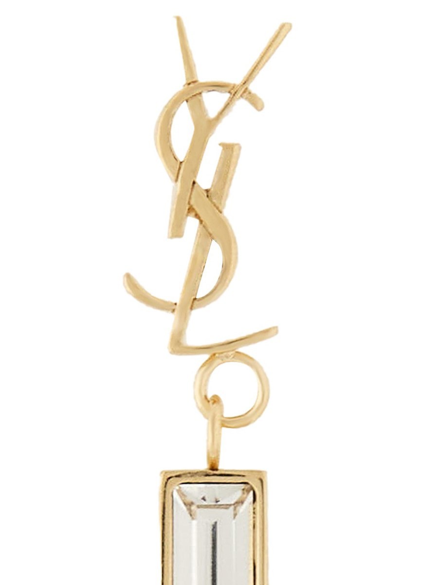 Saint Laurent Women's Singolo Cassandre Earring Gold, view 3