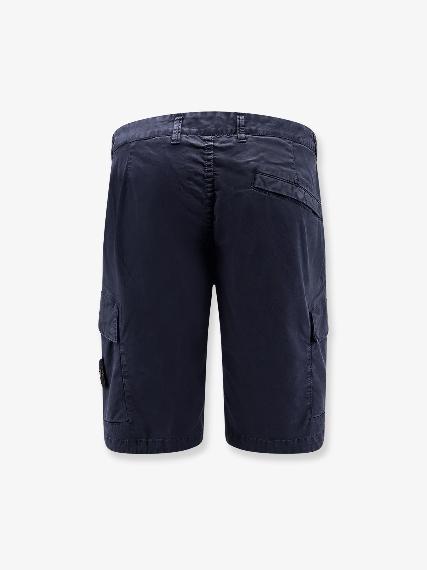 Stone Island Men's Organic Cotton Stretch Shorts Blue