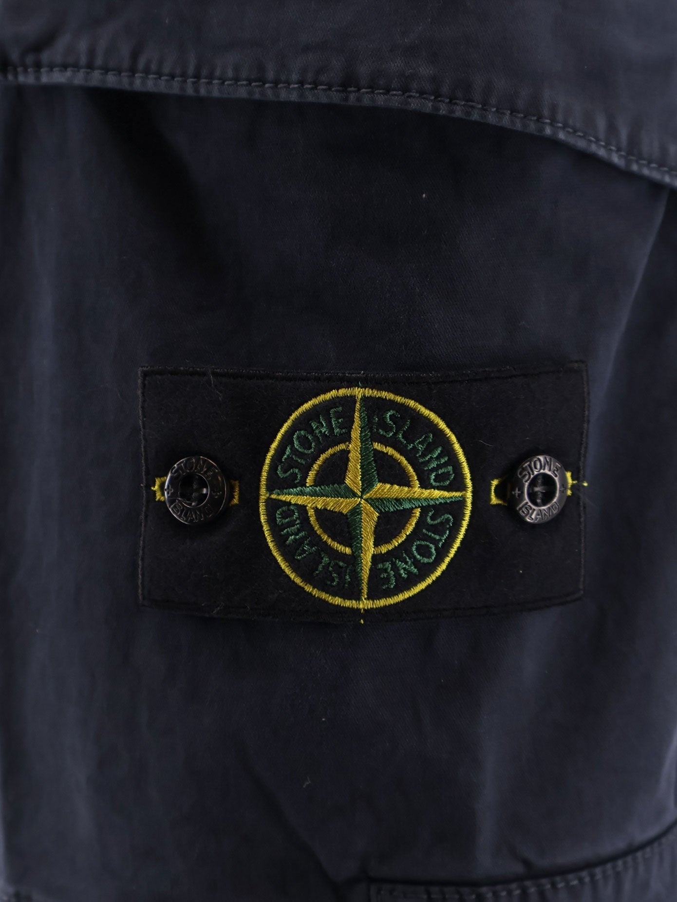 Stone Island Men's Organic Cotton Stretch Shorts Blue