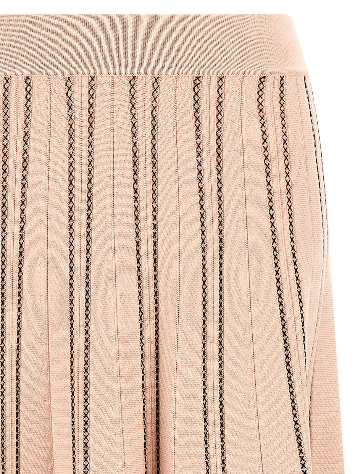 Elisabetta Franchi Origami Knit Skirt Blue