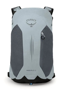 Osprey unisex zaino hikelite lt silver backpack in light gray and dark gray with black accents for hiking