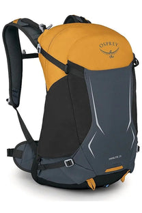 Osprey unisex zaino hikelite yellow backpack in two-tone orange and gray with white stitching accents and sleek design